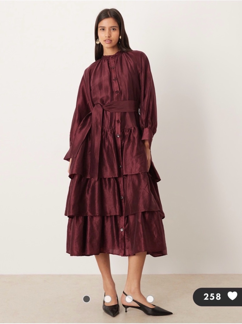 Sister Jane Ghospell Merlot dress